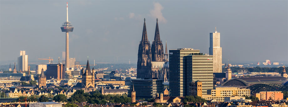 Keulen, zicht op de Dom van Keulen